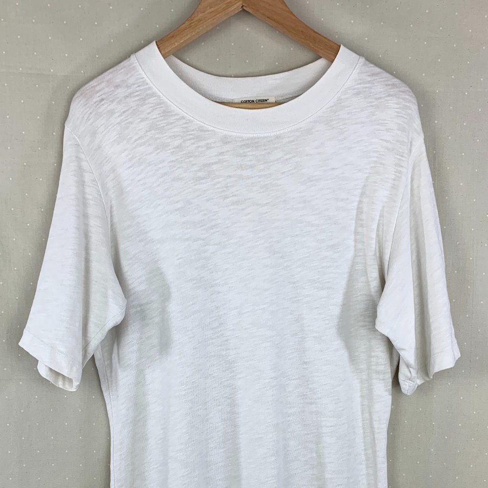 Cotton Citizen T-Shirt Dress in Ecru